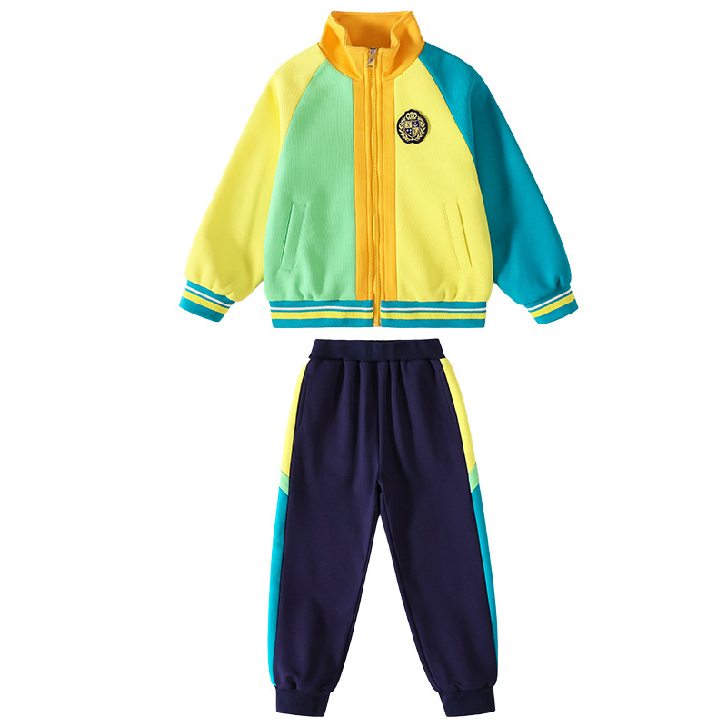 초등학교 학생 수업 옷 가을 4 종 유치원 정원 옷 가을 옷 3 종 어린이 학교 유니폼 가을 스포츠 세트