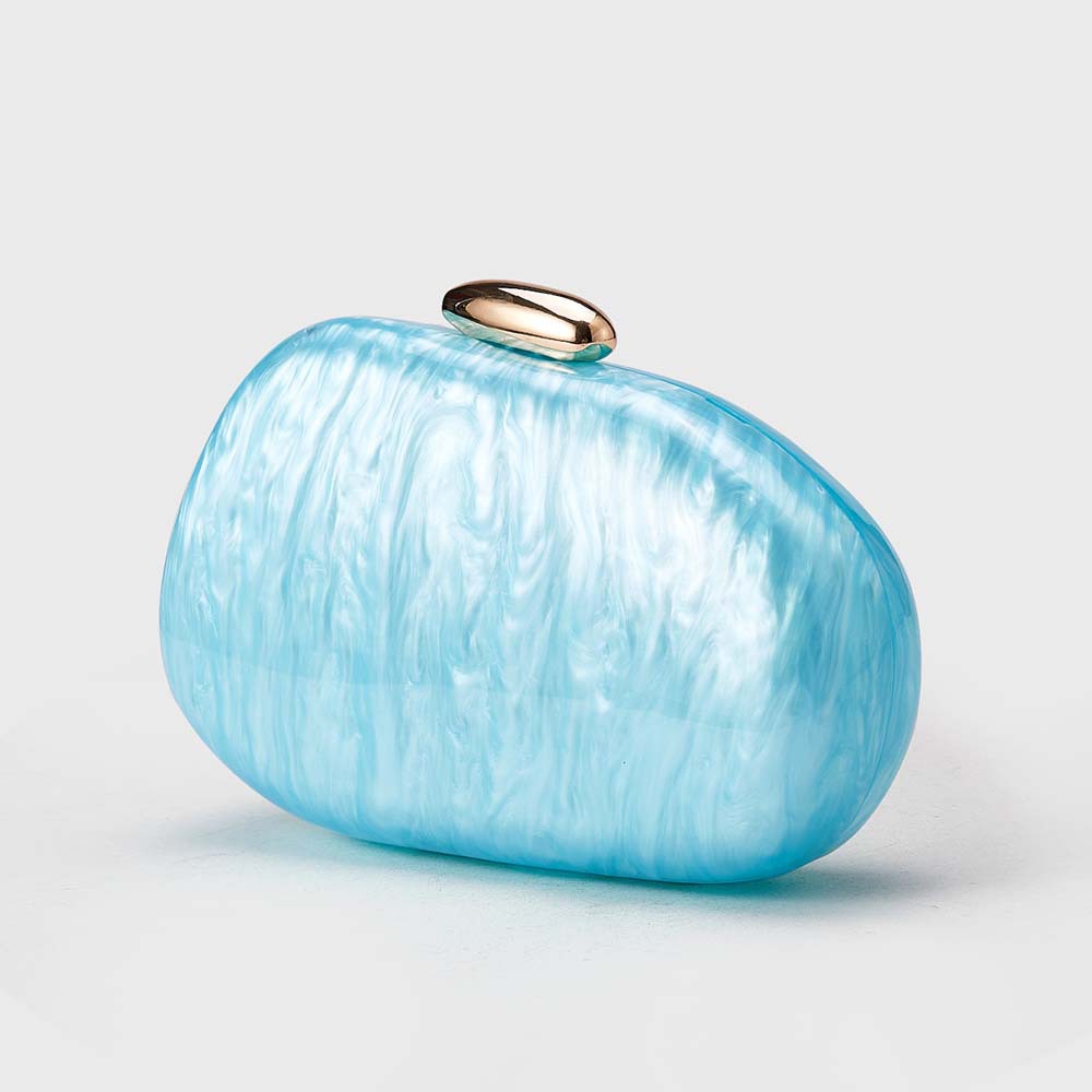 Borsa a tracolla leggera e lussuosa da donna in acrilico con conchiglia - Elegante pochette per feste serali, matrimoni e uso quotidiano. Borsa a tracolla alla moda in acrilico con conchiglia._voghion.com