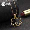 Pendant, photo, fashionable necklace, silver 925 sample, European style, simple and elegant design, wholesale