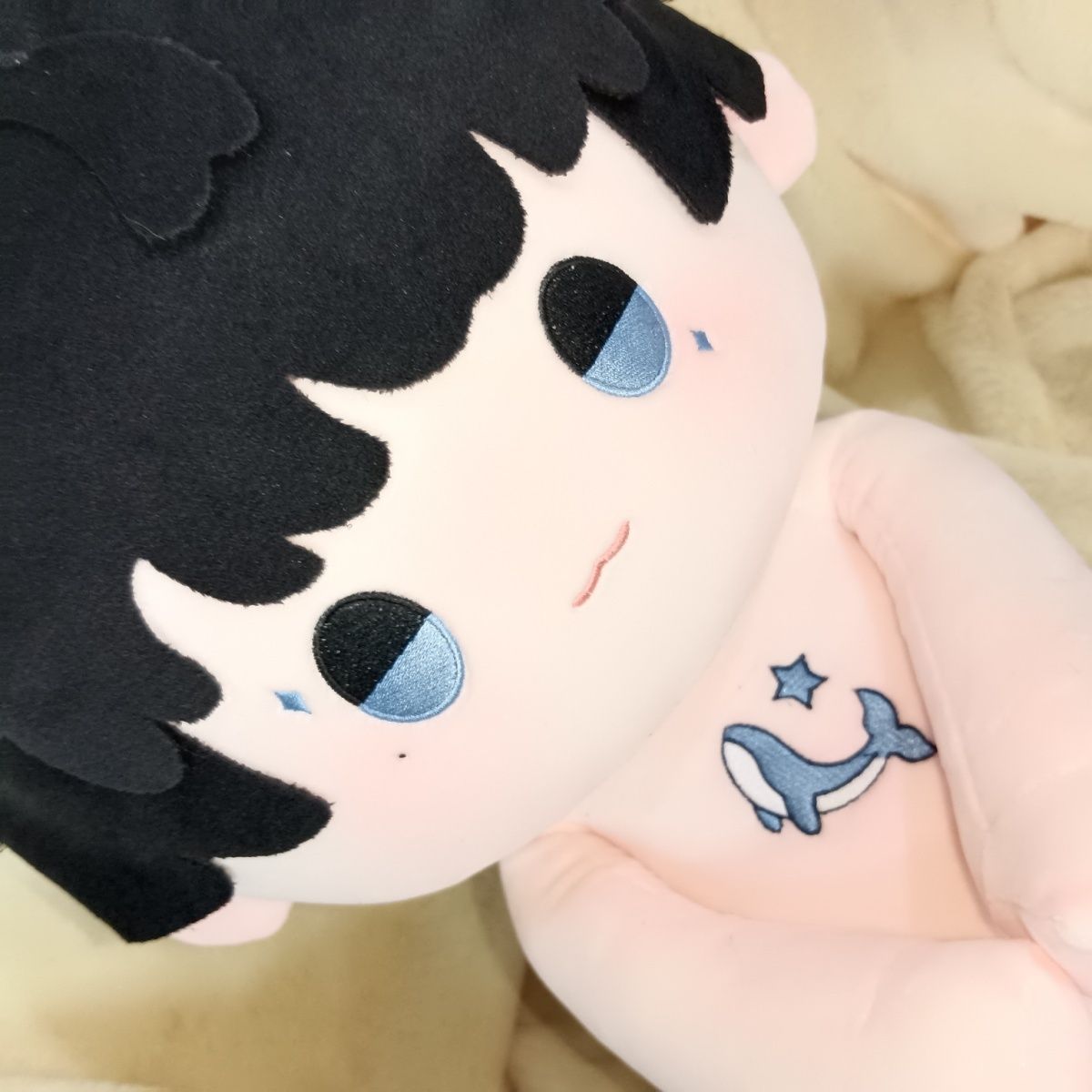 原创明星周边同人周深属性40CM坐姿棉花娃娃玩偶公仔