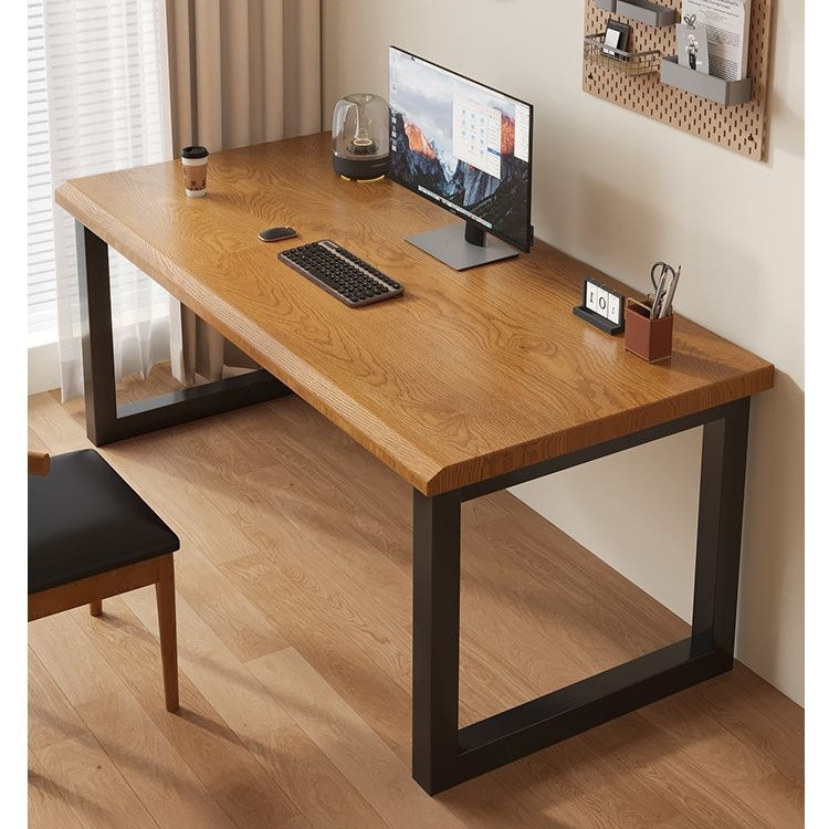 Solid wood computer desk, simple design, suitable for home use as a study desk, writing desk, or office desk for bedrooms Solid wood computer desk, simple design, suitable for home use as a study desk, writing desk, or office desk for bedrooms