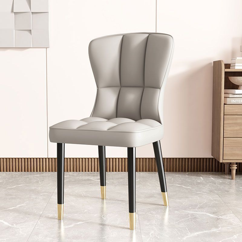 Asiento de restaurante nórdico simple respaldo superior silla de comedor de paquete flexible silla de negociación de hotel image 15