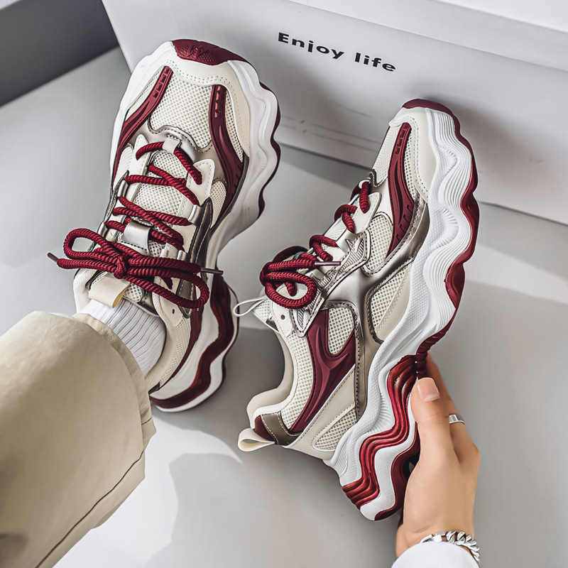 2025 new casual sneaker men's mesh thick-soled men's shoes tide Joker Torre shoes men's a generation of BY166