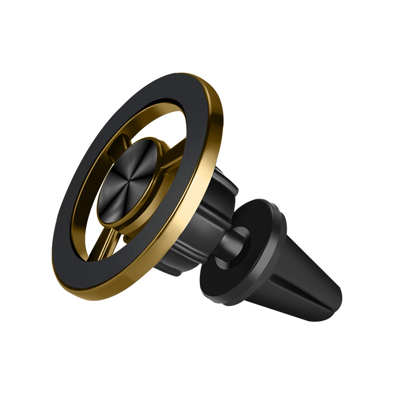 Qìchē – Car phone holder Phone Holder Strong - gold-2-magnetizing-rings