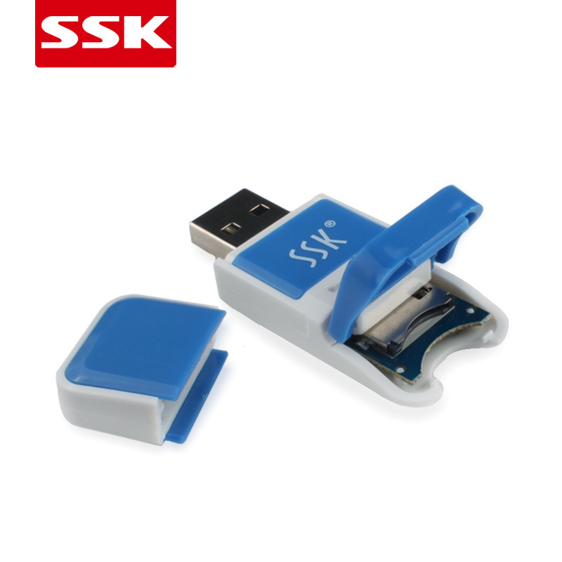 SSK王創意ミニ適用usb 2.0高速カードリーダーマイクロsdカードSCRS022カードリーダー|undefined