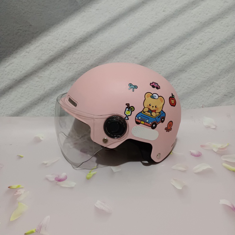3C Children Summer Helmet Electric Motorcycle Riding Protection 7-15 Years Old Summer Primary School Boys and Girls Safety Helmet