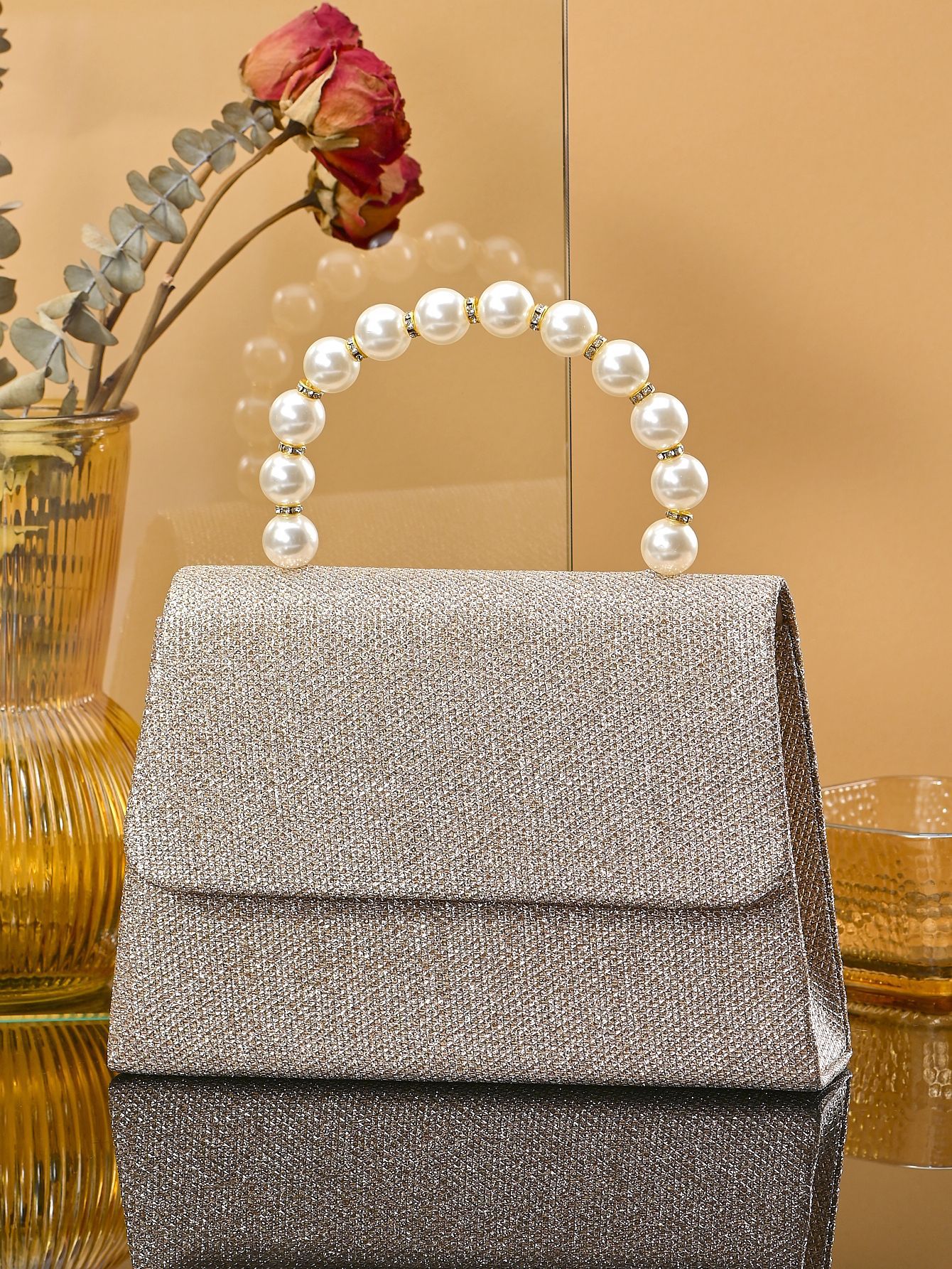 Beaded Square Evening Handbag For Ladies - Elegant Party Accessory_voghion.com