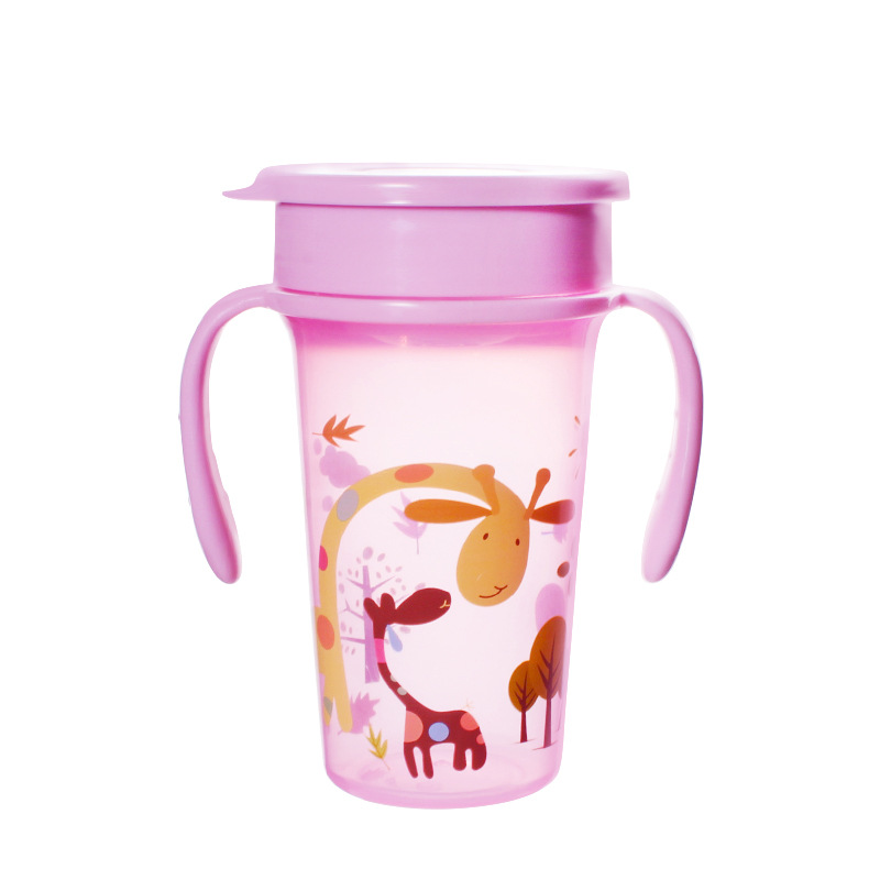 Fabricante de origen Taza de agua para niños Taza de pico de pato Taza de paja Taza de plástico Taza de agua 360 Serie completa de tazas para bebés