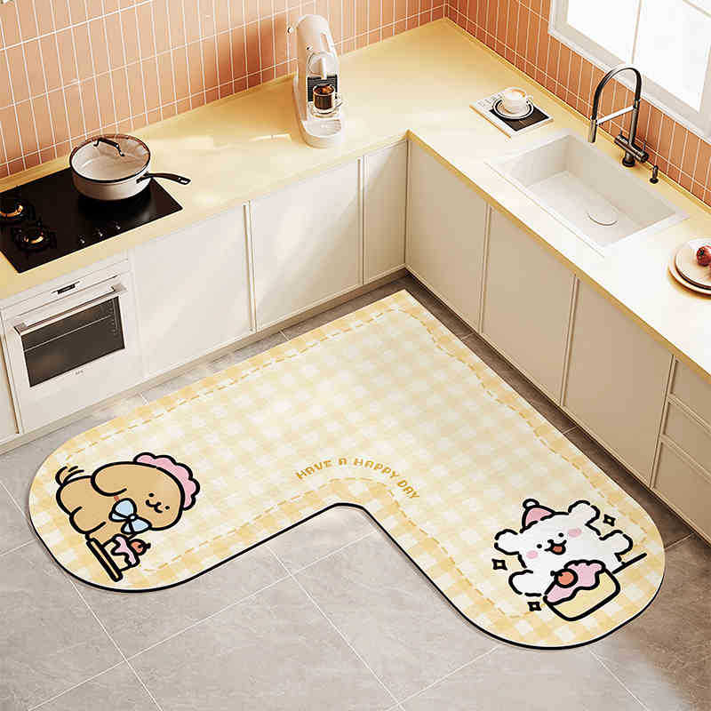 노란색 줄무늬 케이크 강아지