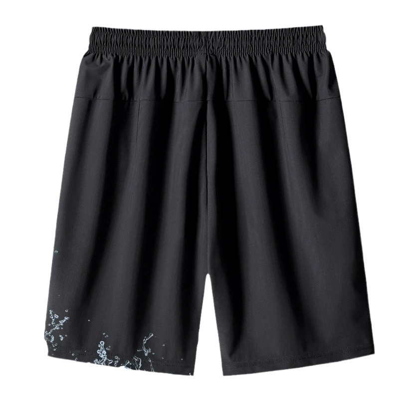 Silk sports shorts, beach quick dry breathable trousers for leisure, plus size, for running