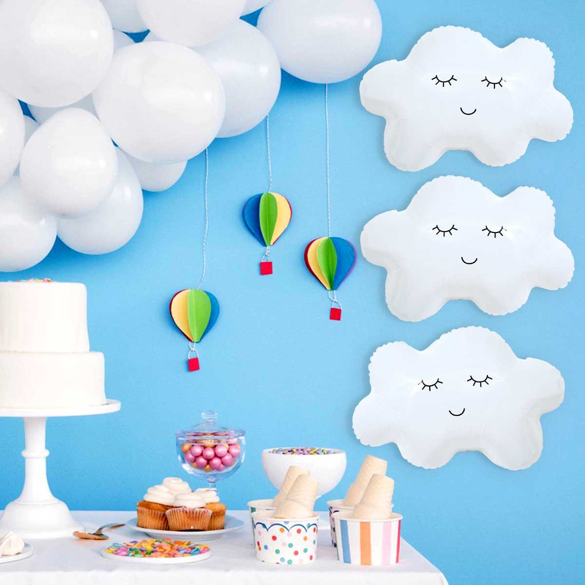 Globo de película de aluminio decoración cumpleaños girasol nube fiesta escena diseño Arco Iris globo de girasol