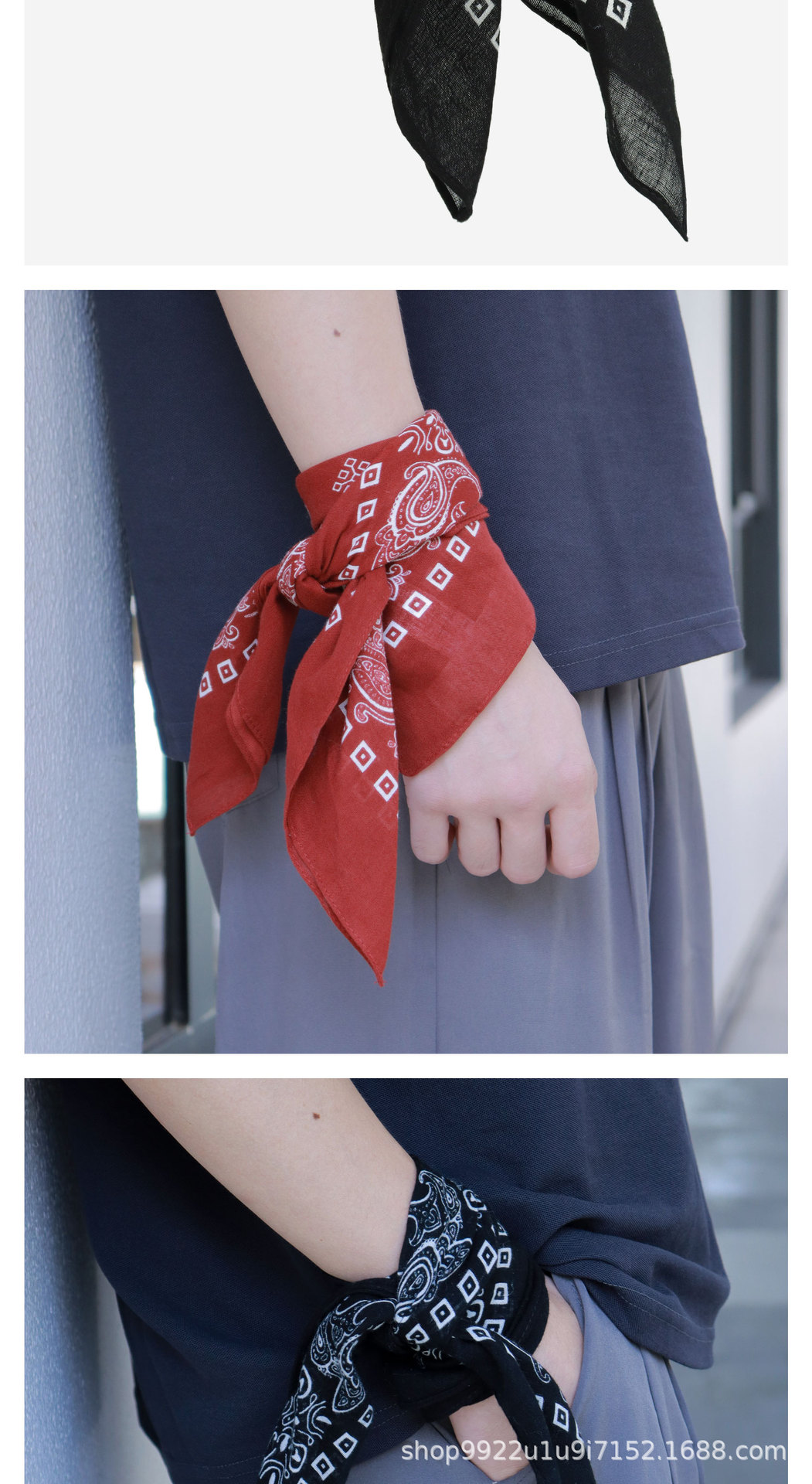 阿美咔叽风复古民族腰果纹小方巾_29