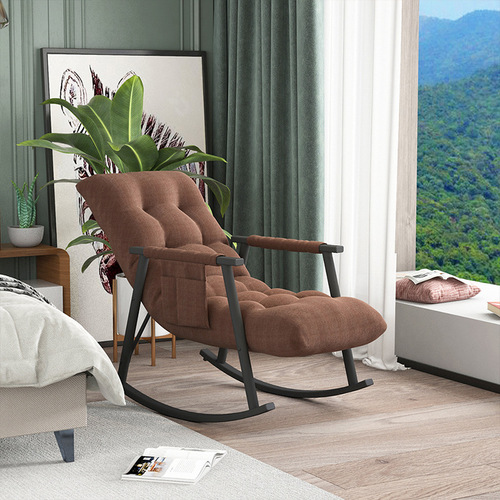 Rocking chair home balcony living room lazy sofa chair single Internet celebrity rocking chair adult leisure chair sofa nap chair
