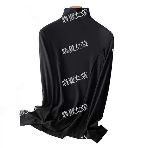 Textured black turtleneck