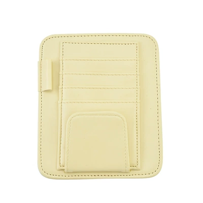 Car Glasses Clip/Bill Clip Car Glasses Holder Clip Card - beige
