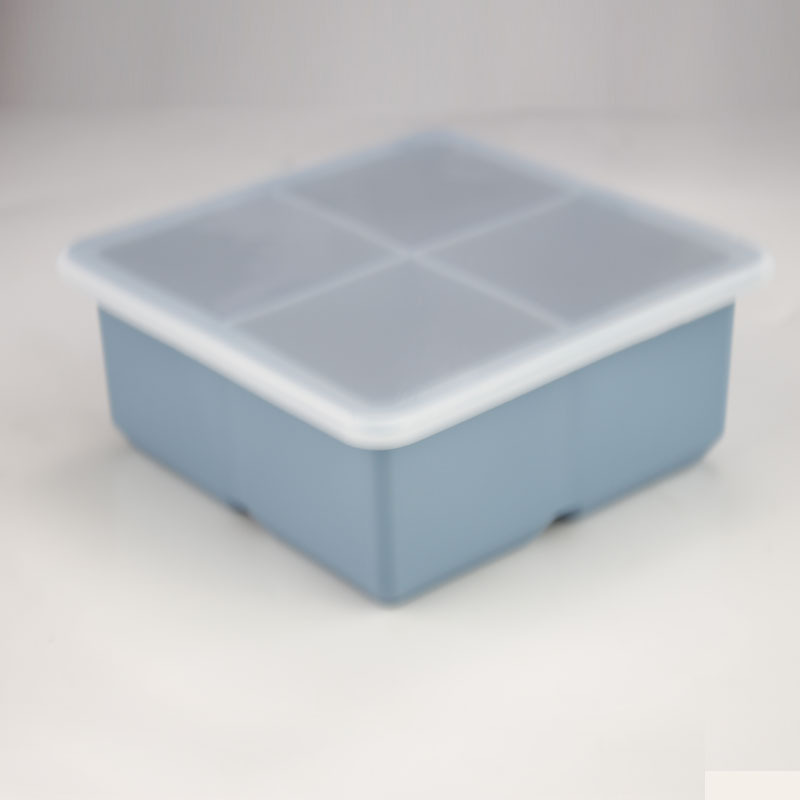 Molde de cubitos de hielo de silicona grande, fácil desmolde