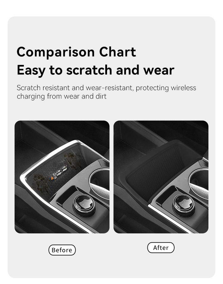 Suitable for 24 Chevrolet Equinox/Equinox Plus Wireless Charging Silicone Anti-Slip Mat Modification