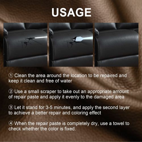 Jaysuing Leather Color Restorer Leather Coating for Coats and Shoes Leather Stain Remover Car Seat Leather Revitalizer
