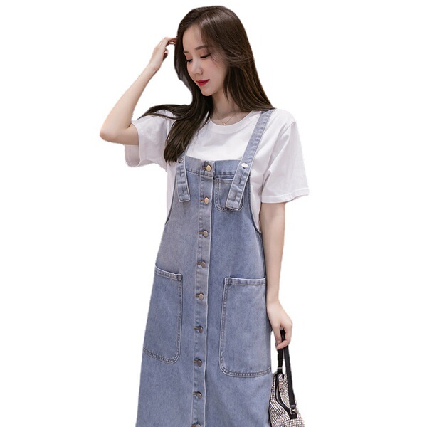 Autumn denim summer dress
