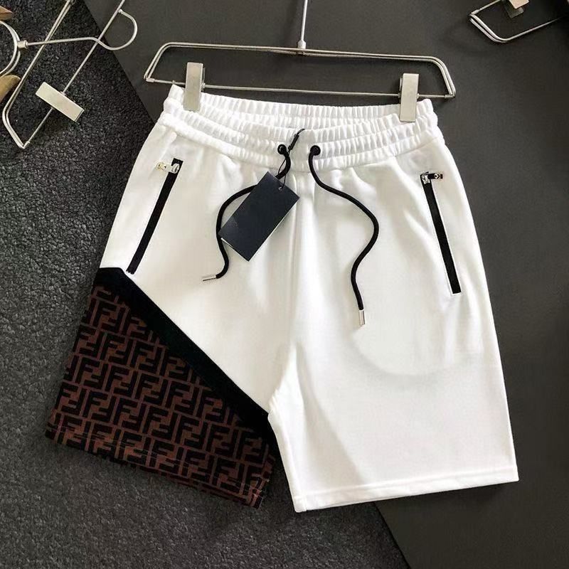 Summer New Trendy Brand Spliced ​​Old Flower Letter Shorts for Men and Women, Versatile Casual Sports Pants, Beach Pants Wholesale