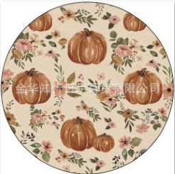 calabaza tablero bandera Halloween Acción de Gracias otoño impresión toallas de mesa almohadilla de mesa lavable antideslizante aislamiento de taza almohadilla de mesa