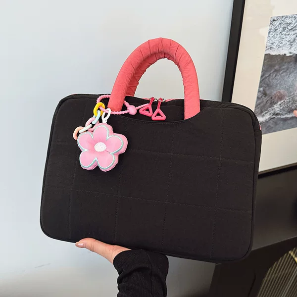 Large capacity portable laptop bag new 14 inch casual cute Joker portable thick computer bag wholesale