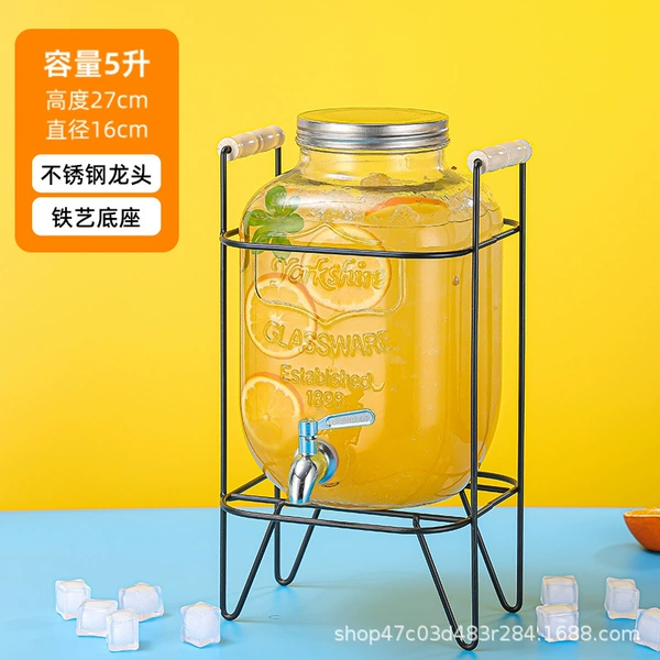 5 liters + stainless steel + iron frame