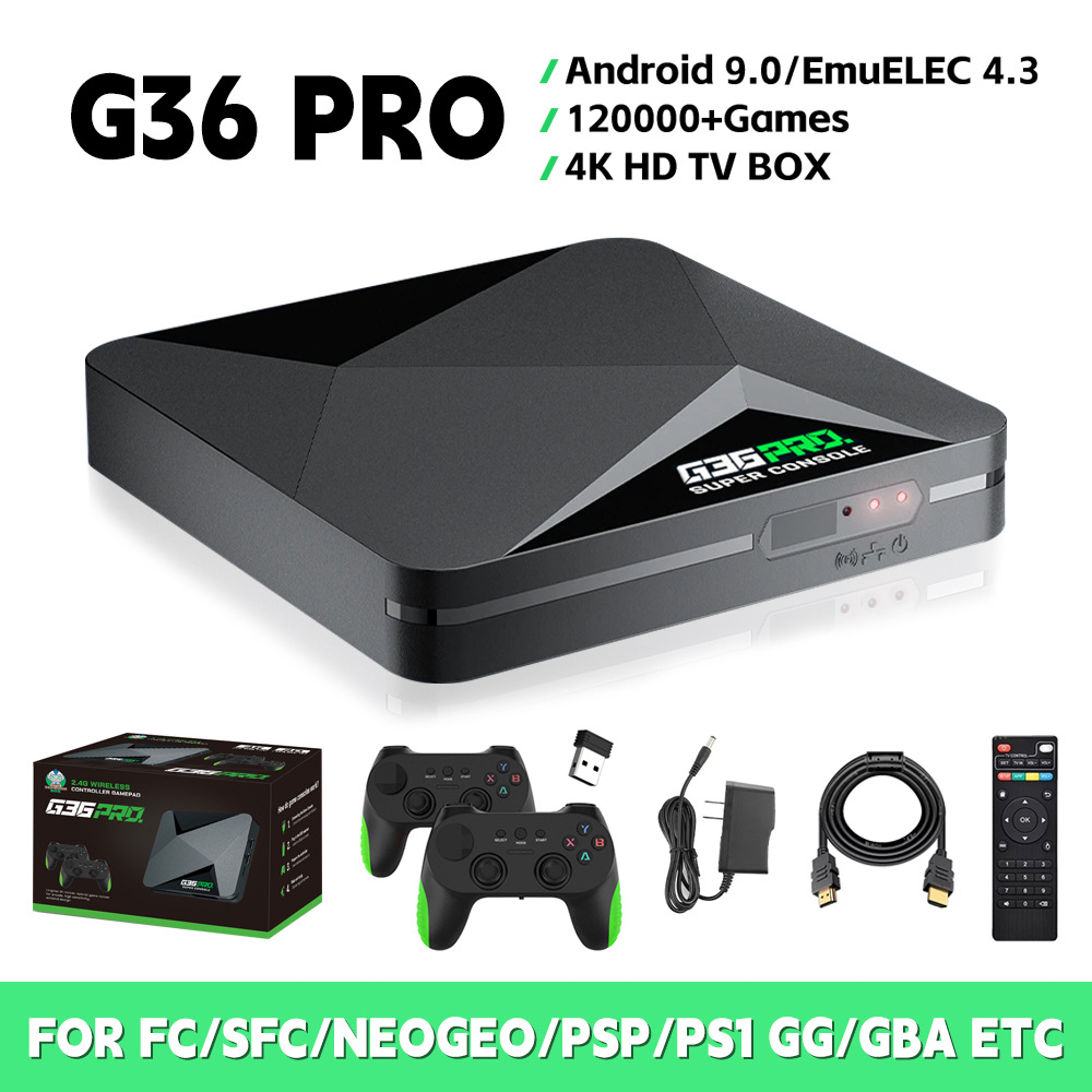 Carefully Selected G36 Pro Home Tv Game Console Dual-System Set-Top Box Wireless 4K High-Definition Wifi Open-Source Games
