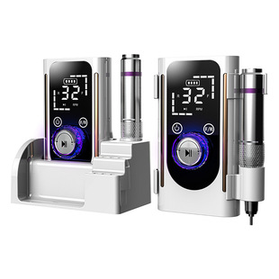 Cross-border Explosions Nail Art Grinder Unloading and Grinding Integrated Portable Rechargeable Desktop Colorful Light 40000 Turn