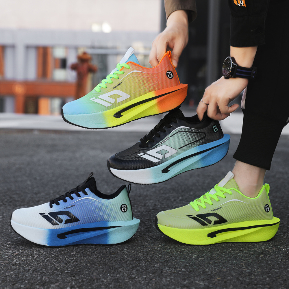 Nuevos zapatos deportivos de carreras de adhesión fría zapatos de viaje de moda transpirable y cómodos zapatos casuales de suela gruesa pareja