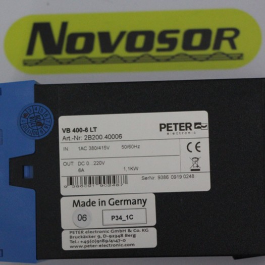 PETER VB400-6LT 2B200.40006继电器先咨询再订期货