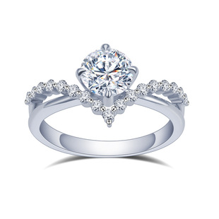 Cultivated Diamond Henan Artificial Regeneration Synthetic D Color Round Naked Diamond Inlaid with K Gold Ring Pendant Earrings IGI Certificate