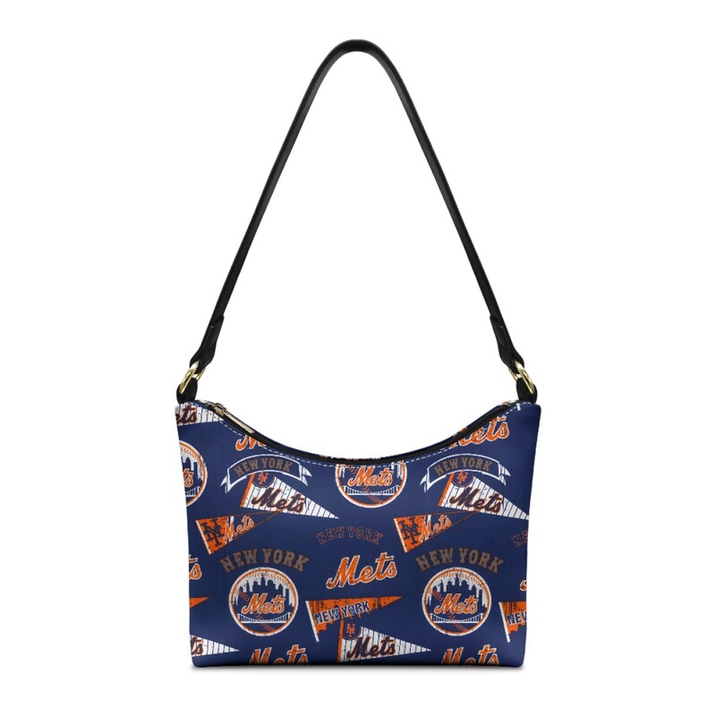 Customize the Mlb New York Mets Team Print Handbag According to Your Design, Whatnot Hot-Selling Women's Underarm Bag
