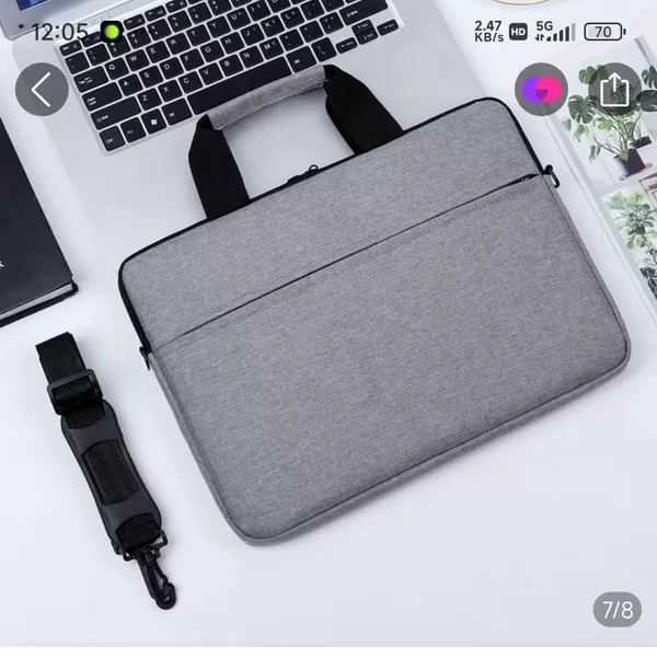 New commuter laptop bag, stylish and simple, large-capacity outdoor document bag, crossbody briefcase