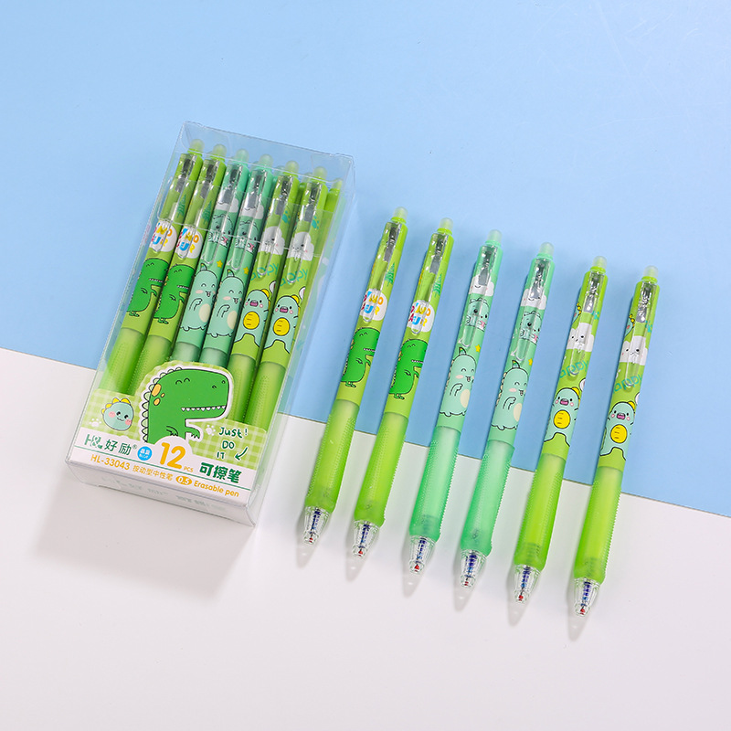 Haoli empuje de recarga borrable 0,5 M cristal azul Mo fácil de limpiar caliente borrable estudiante Mo le pluma de gel pluma a base de agua