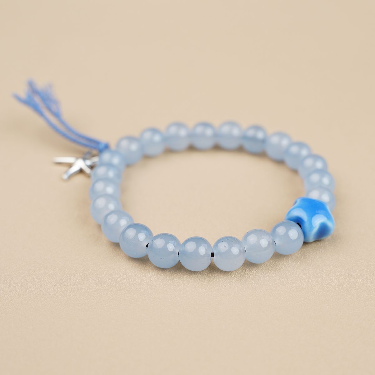 Jingdezhen pulsera de cerámica de verano mujer alta sensación galletas serie de gatos nicho diseño universal pulsera alta sensación