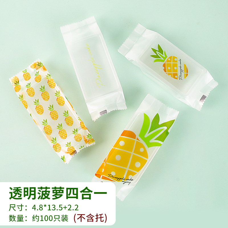 Piña bolsa de embalaje crujiente galleta pequeña fresca merienda entrega crujiente carne crujiente máquina sello bolsa bandeja de plástico traje