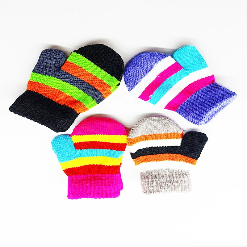 Детский крем для рук keep warm для раннего возраста, вязаные перчатки повышенной толщины
