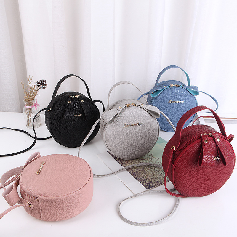 Spring New Women's Bag, Cute Small Round Bag, Shoulder Crossbody Bag, Portable Cosmetic Bag, Foreign Trade Wholesale Small Bag