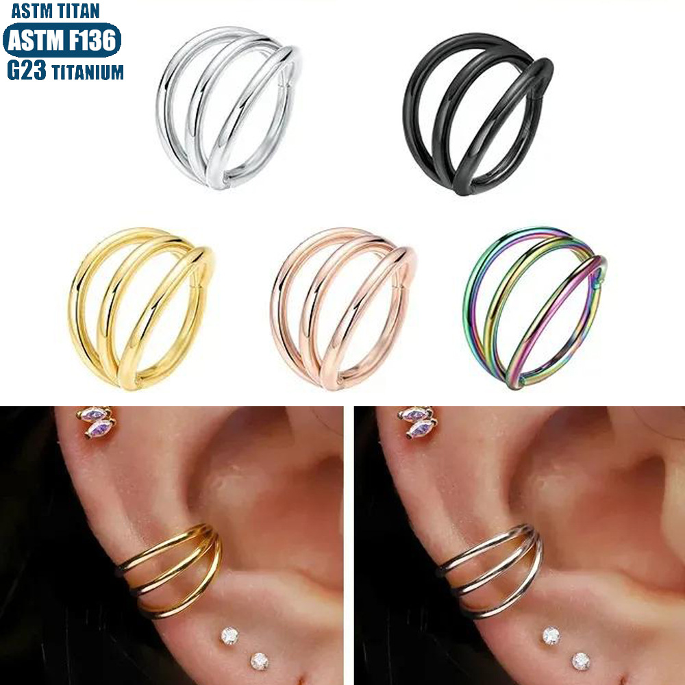 Pointed labret stud close-up product detail