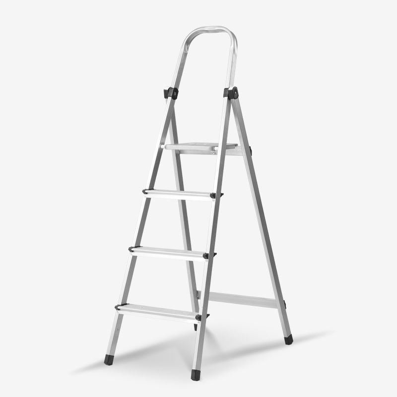 梯子 人字梯家用折叠四步梯铝合金踏板梯加厚加粗多功能室内扶梯|ru