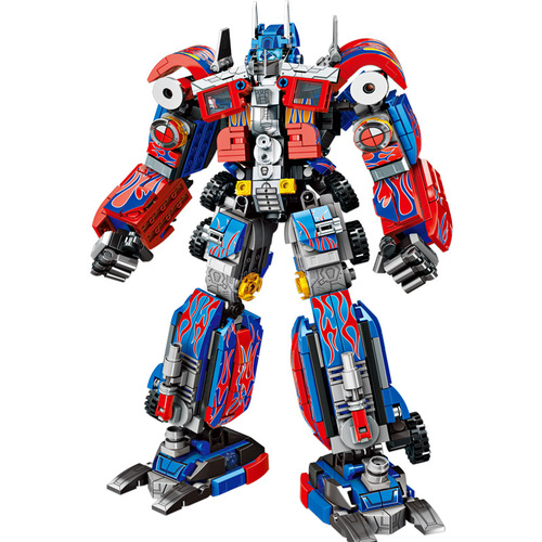 Lewan 7013 Qingtian 7055 Wasp car transforming robot model high educational assembly King Kong building block toy
