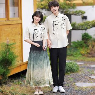 Junior High School Student Ancient Style Performance Clothing Suit Summer Graduation Class Uniform High School Student Recitation Chorus Clothing College Style