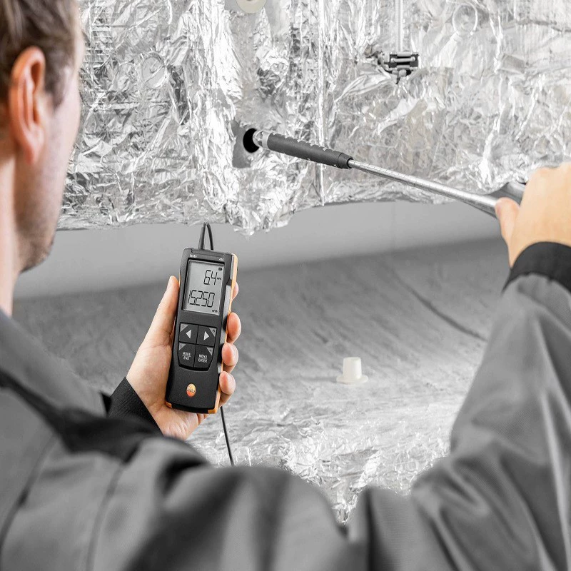 Testo 425 цифровой горячий анемометр немецкой линии 425 горячий анемометр может быть подключен к APP