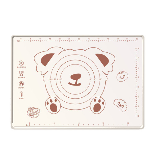 Antimicrobial silicone rolling mat, non-slip, non-stick, high-temperature resistant, oven-safe, food-grade, household heat-insulating rolling pad, baking sheet