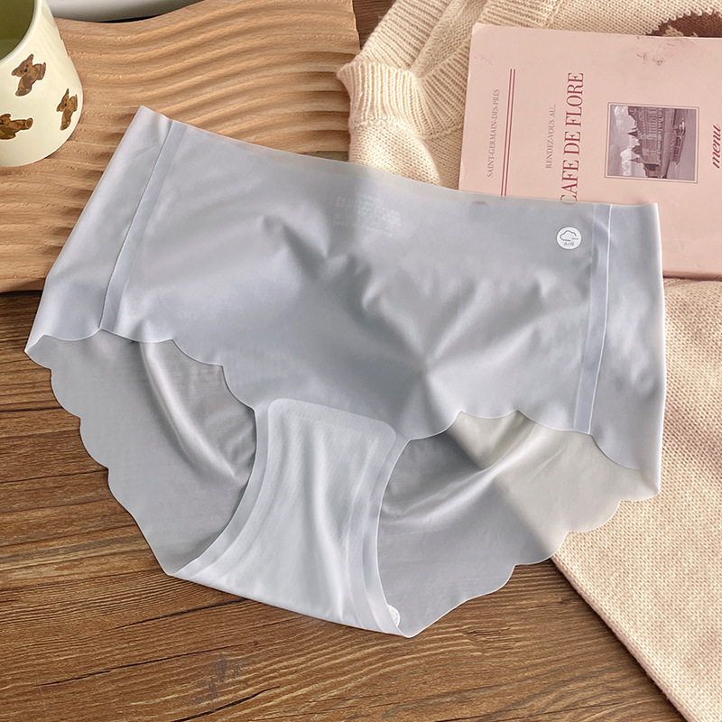 Ropa interior de mujer pantalones cortos triangulares transpirables delgados de verano cabeza sexy transparente pantalones de niña ropa interior antibacteriana sin costuras mujeres