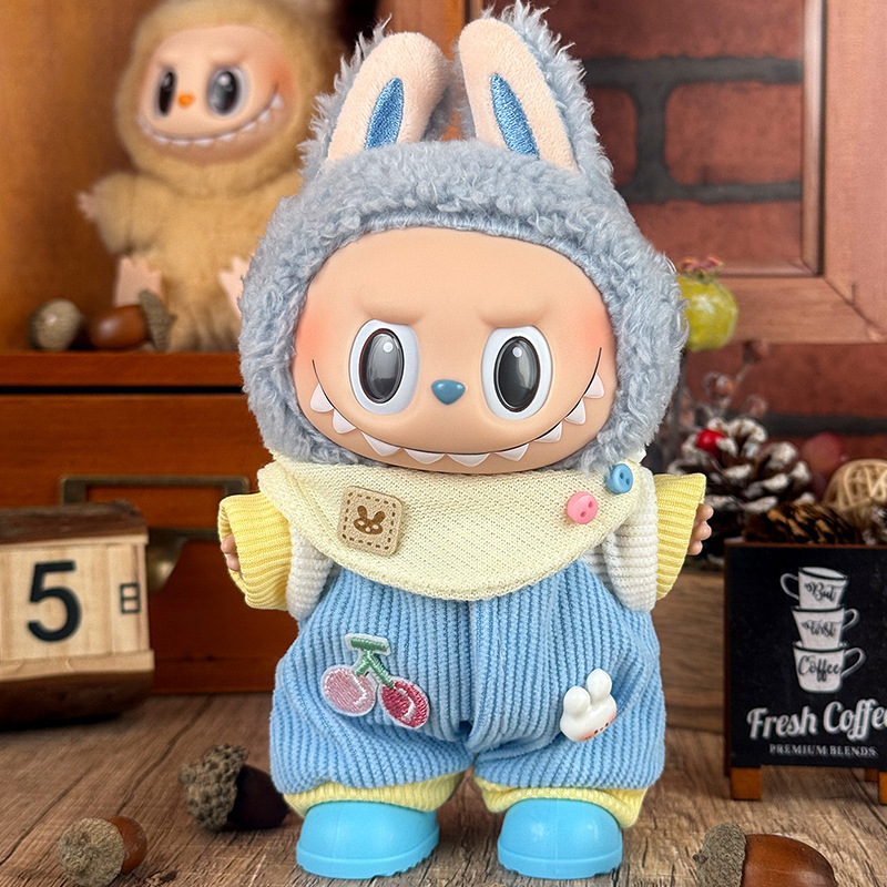 Labubuの子供服に適しています。布の服は17cm一二三代のセットの小さいアクセサリーに座っています。|undefined