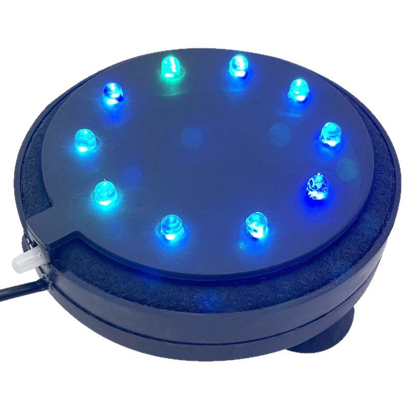 Pecera Disco Bubble Light Decoración de paisajismo LED Colorido Oxigenante Lámpara de pecera Lámpara de placa de aire impermeable de acuario led al por mayor image 6