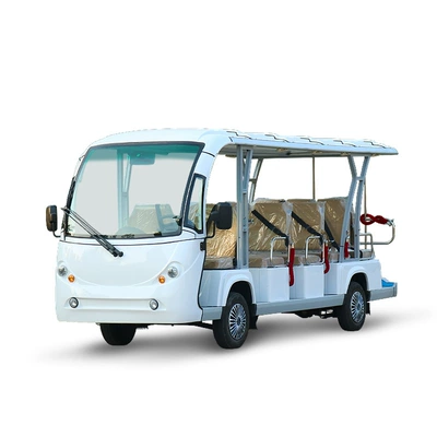 Electric Sightseeing Car, Four-Wheeled Tourist Vehicle, Small Electric Vehicle for Tourist Areas, Airport Shuttle Bus, Park Patrol Electric Vehicle, Battery-Powered Sightseeing Car (Elektrikli qolf avtomobilləri) - 14-seater-convertible-model-b-deposit-no-shipment-upon-purchase-contact-customer-service-for-details