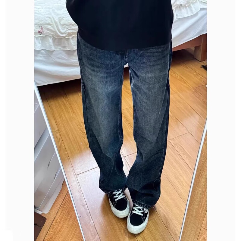 American High Street Style Washed Vintage Upgraded Fit Jeans for Men and Women, Trendy Straight-Leg Slimming Versatile Casual Pants American High Street Style Washed Vintage Upgraded Fit Jeans for Men and Women, Trendy Straight-Leg Slimming Versatile Casual Pants